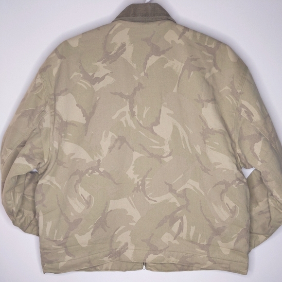 Abercrombie & Fitch Workwear Jacket XXL Men's Canvas Corduroy Trucker Tan Sand - Picture 5 of 10